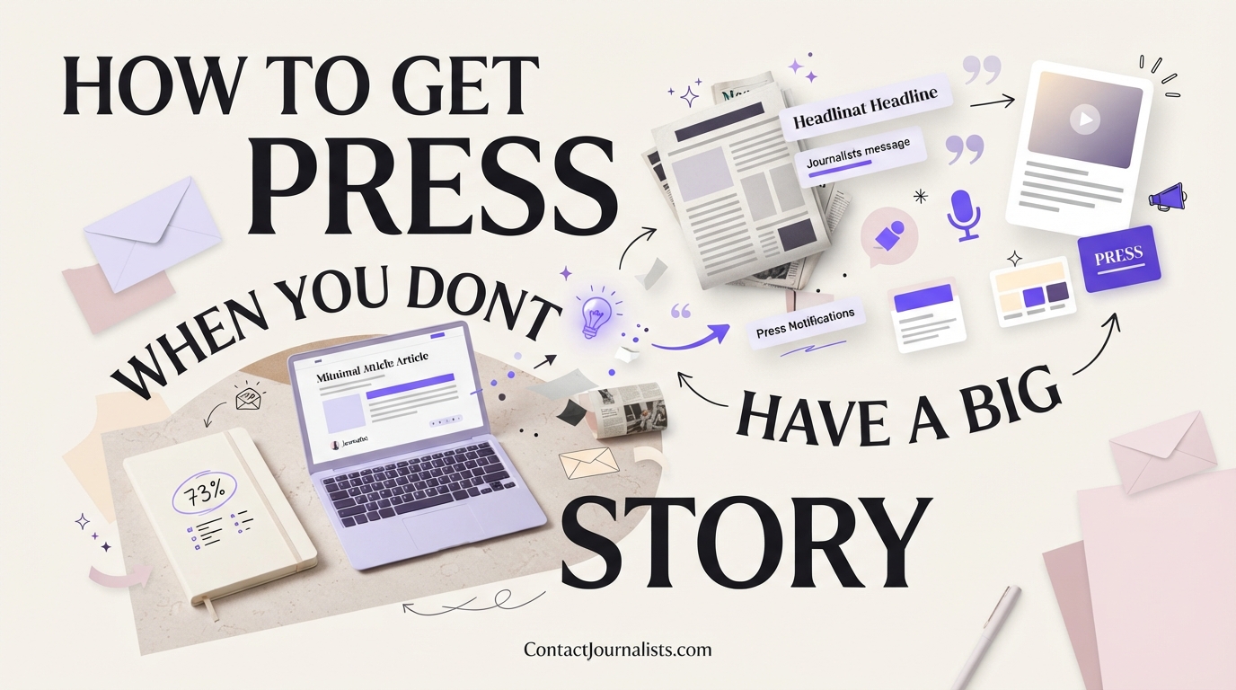 How to Get Press When You Don't Have a Big Story