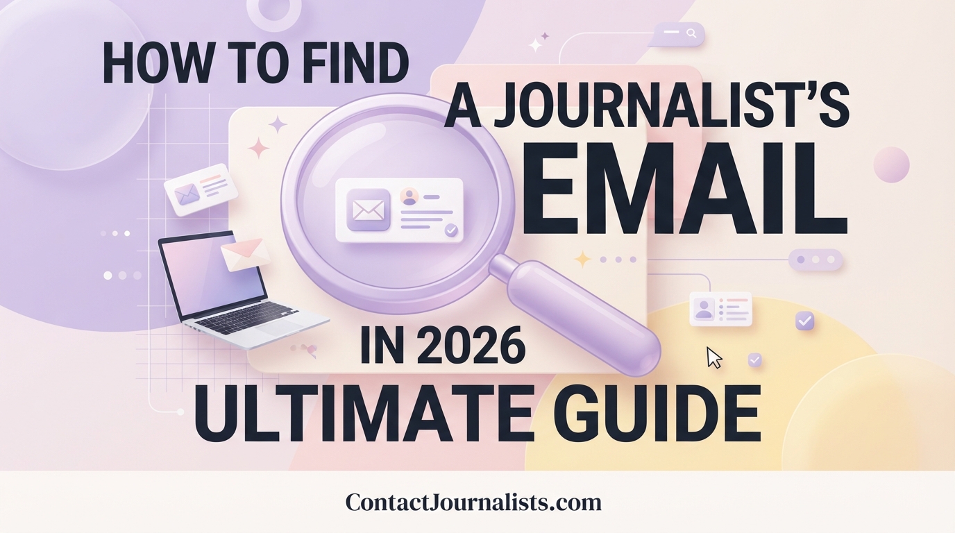 How to Find a Journalist's Email in 2026 (Ultimate Guide)