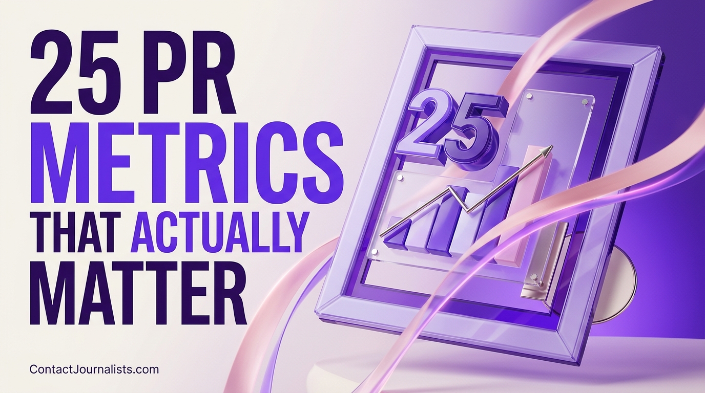 25 PR Metrics That Actually Matter