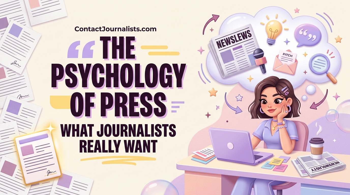 The Psychology of Press: What Journalists Really Want